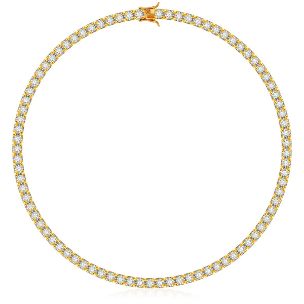 TENNIS NECKLACE LUXURY - GOLD (5MM)