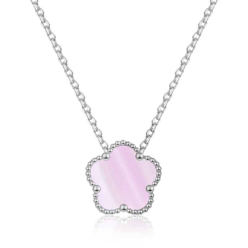 FIORI NECKLACE - SILVER/PINK