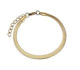 HERRINGBONE BRACELET - GOLD (3MM)