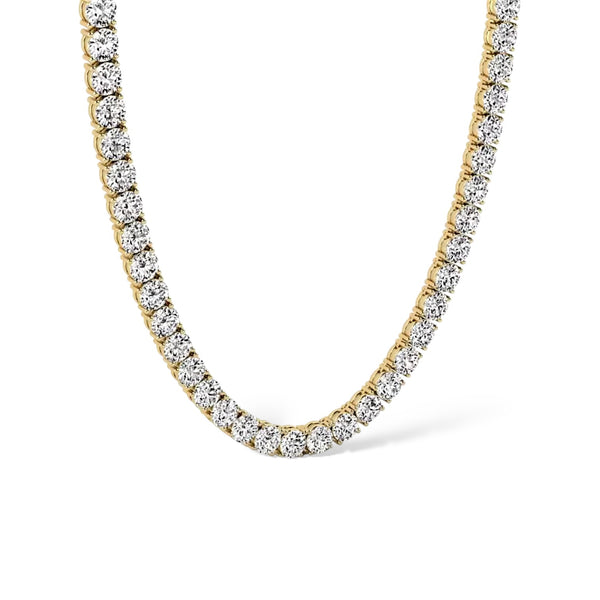 TENNIS NECKLACE MOISSANITE S925 - GOLD