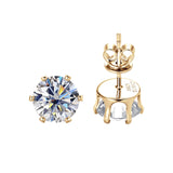 EARRINGS DIAMOND MOISSANITE S925 - GOLD