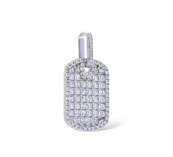 DIAMOND TRAY PENDANT - SILVER