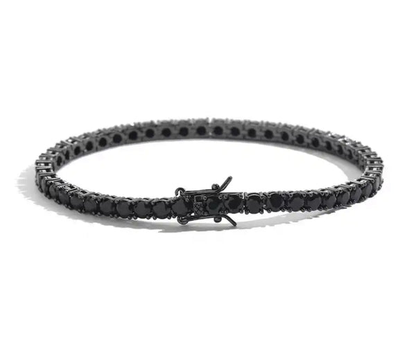 TENNIS BRACELET LUXURY - BLACK (5MM)