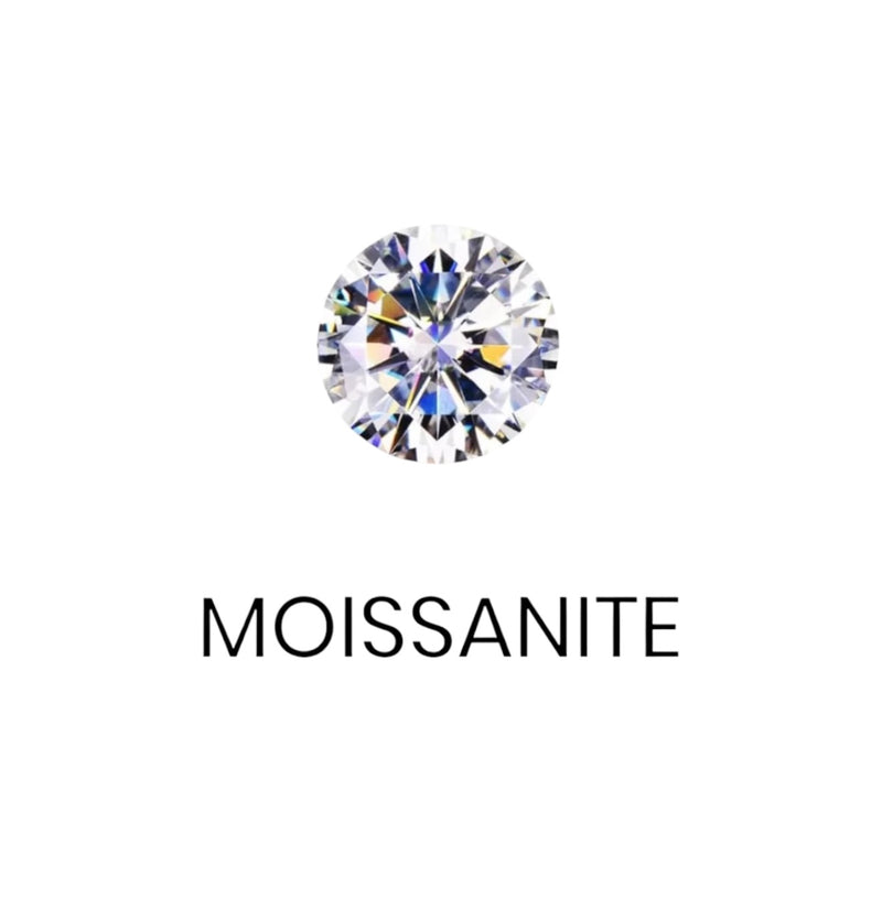 DIAMANT-HALSKETTE BLAUER MOISSANITE S925 – WEISSGOLD