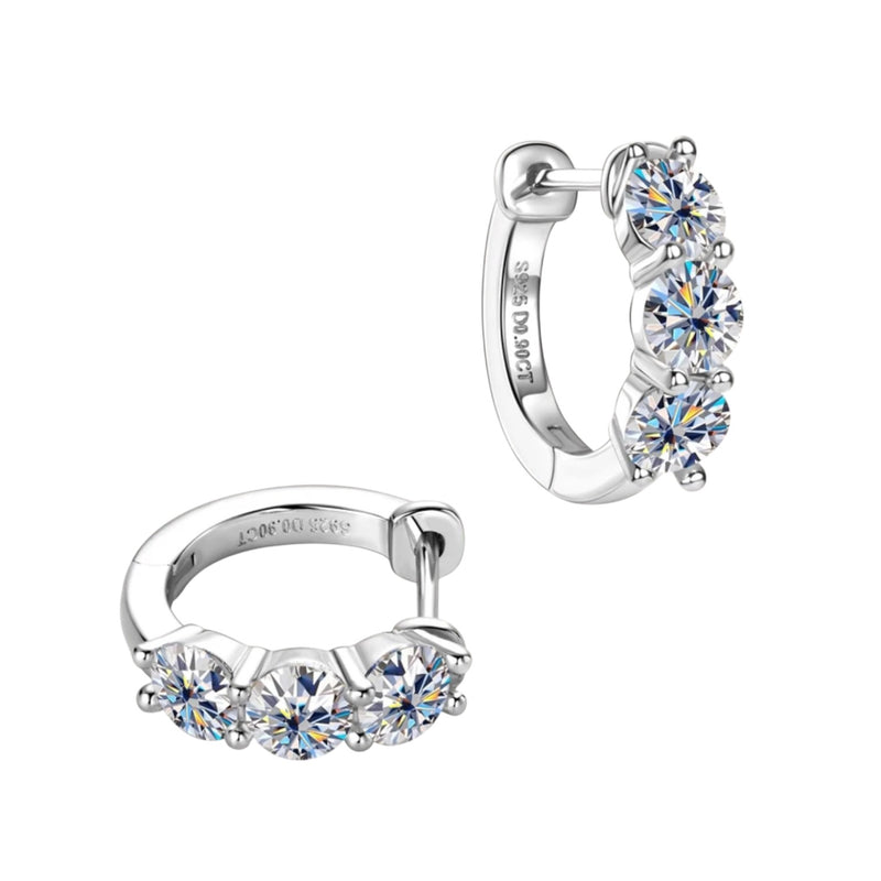 EARRINGS LUSSO MOISSANITE S925 - SILVER