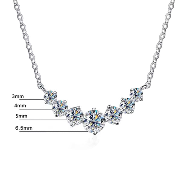 DIAMOND NECKLACE MOISSANITE S925 - WHITE GOLD