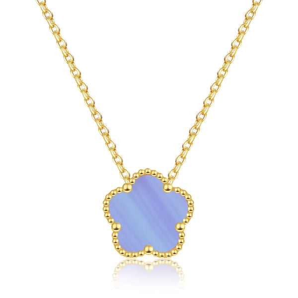 FIORI NECKLACE - GOLD/PURPLE