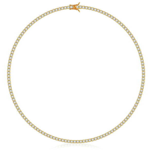 TENNIS NECKLACE LUXURY - GOLD (3MM)