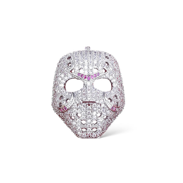 DIAMOND MASK PENDANT - SILVER