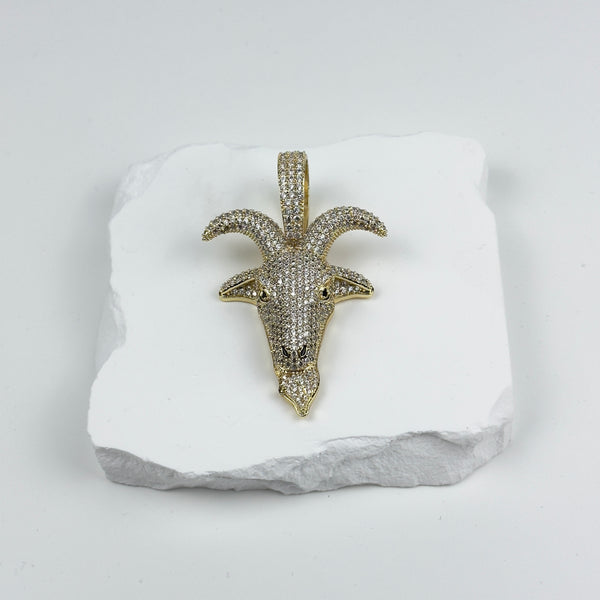 GOAT HEAD PENDANT - GOLD