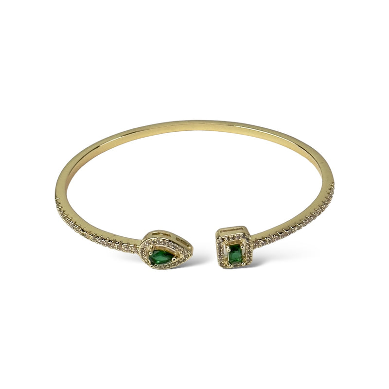 DIAMOND BRACELET - GOLD/GREEN