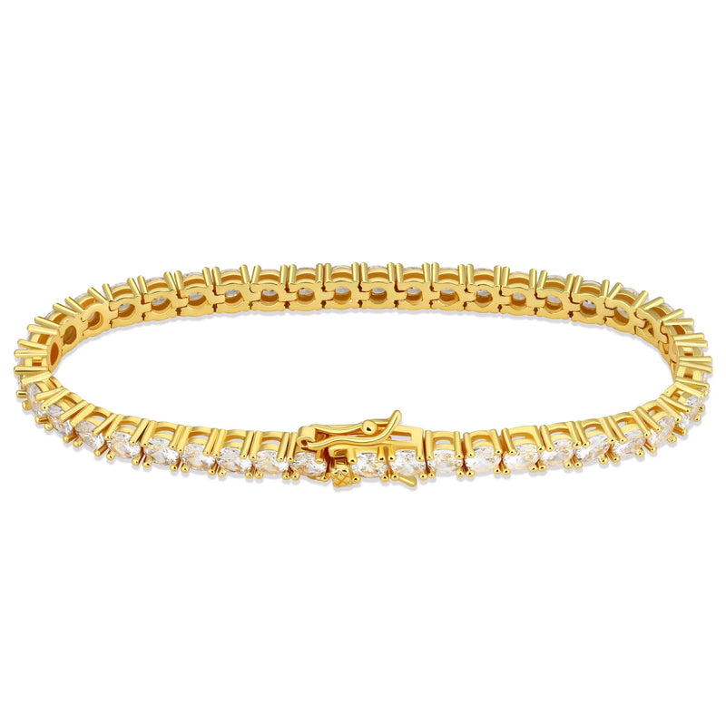 TENNIS BRACELET LUXURY - GOLD (4MM)