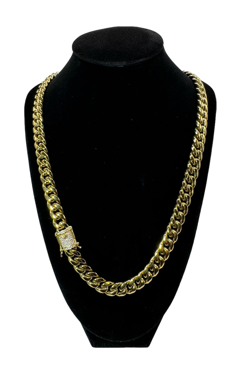 CUBAN NECKLACE LUXURY - GOLD (10MM)