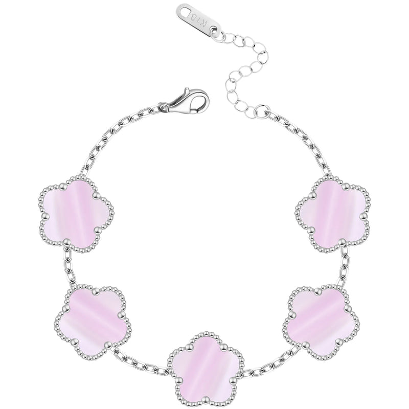 FIORI BRACELET - SILVER/PINK