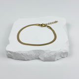 HERRINGBONE BRACELET - GOLD (3MM)