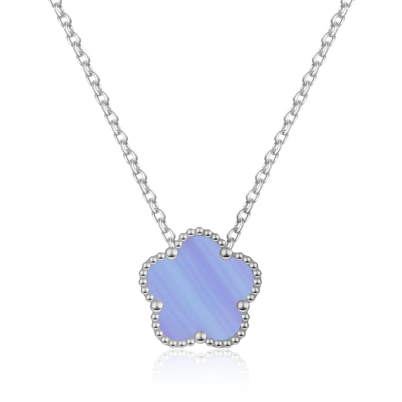 FIORI NECKLACE - SILVER/PURPLE