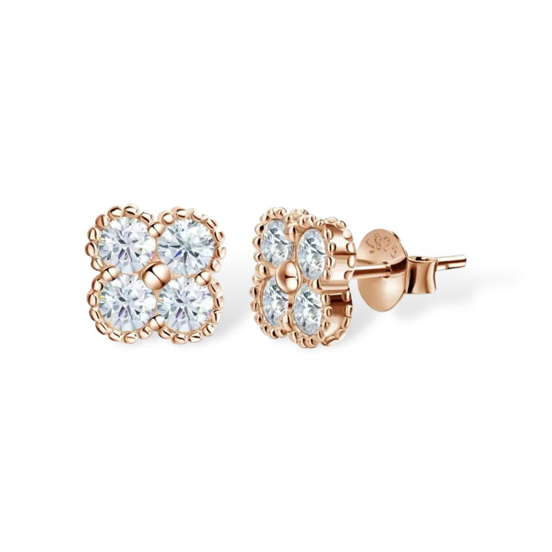 EARRINGS CHIARA MOISSANITE S925 - ROSE GOLD