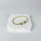 DIAMOND BRACELET - GOLD/GREEN