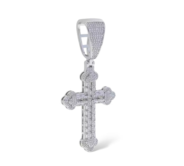 LUXURY CROSS PENDANT - SILVER