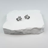 EARRINGS CROSS - SILVER