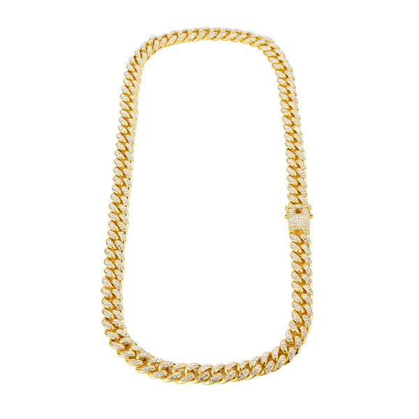 CUBAN ICE NECKLACE - GOLD