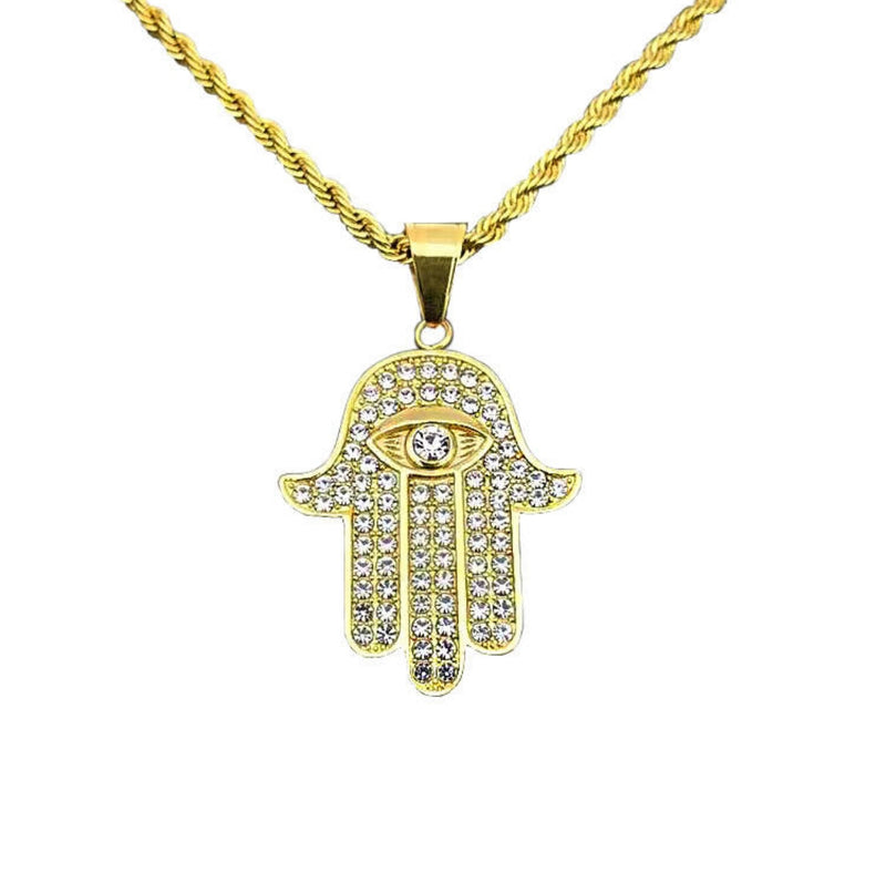 HAND OF FATIMA PENDANT - GOLD